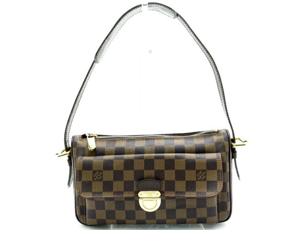 LOUIS VUITTON Shoulder Bag Ravello Damier Ebene Brown